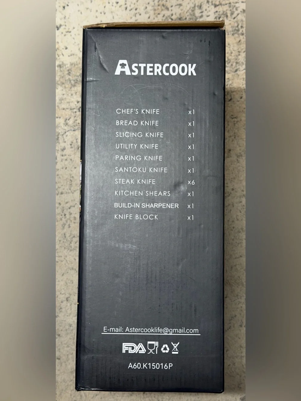 14-Piece Kitchen Knife Set - Black